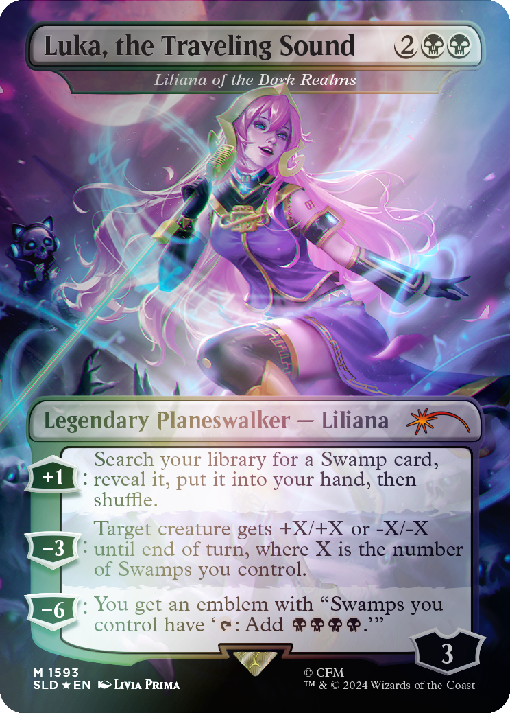 Luka, the Traveling Sound - Liliana of the Dark Realms (Rainbow Foil) [Secret Lair Drop Series] | Odin's Place