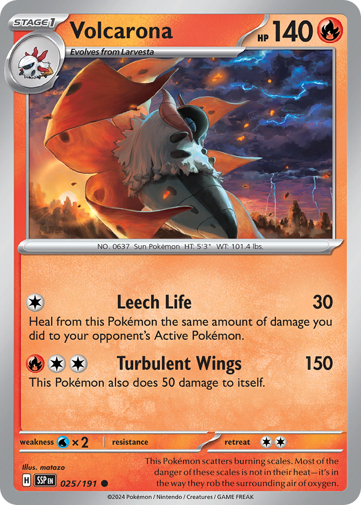 Volcarona (025/191) [Scarlet & Violet: Surging Sparks] | Odin's Place