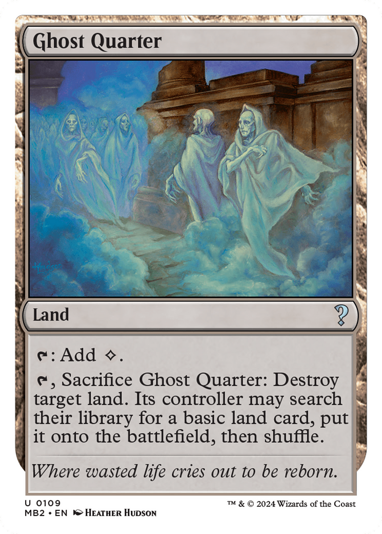Ghost Quarter (White Border) [Mystery Booster 2] | Odin's Place