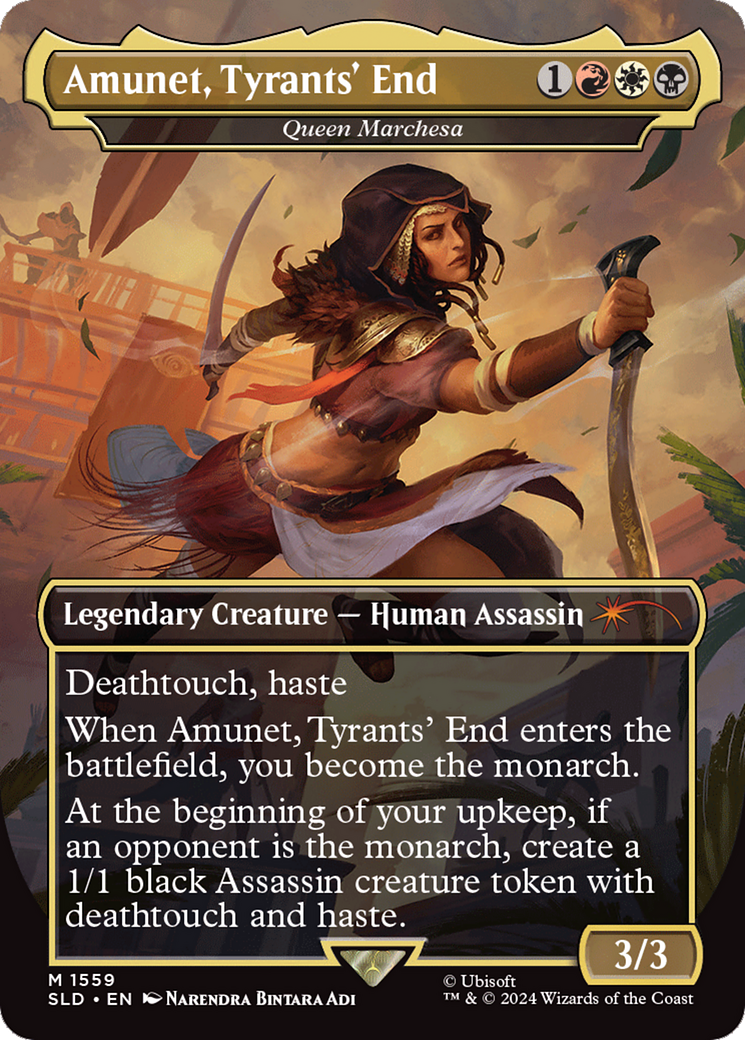 Amunet, Tyrants' End - Queen Marchesa (Rainbow Foil) [Secret Lair Drop Series] | Odin's Place