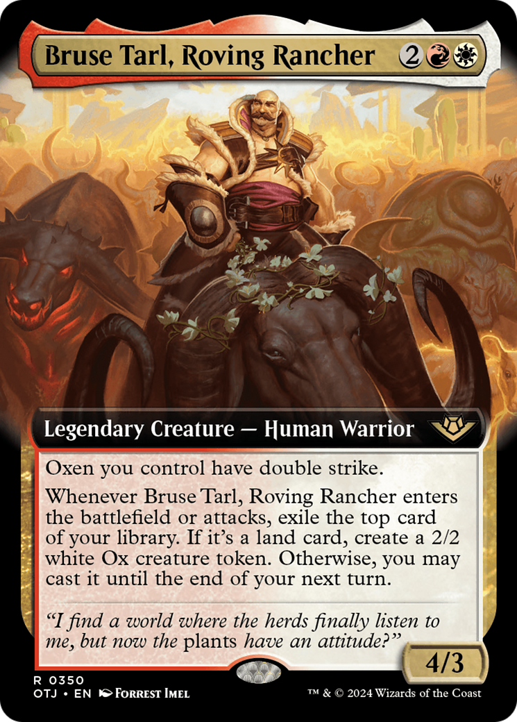 Bruse Tarl, Roving Rancher (Extended Art) [Outlaws of Thunder Junction] | Odin's Place