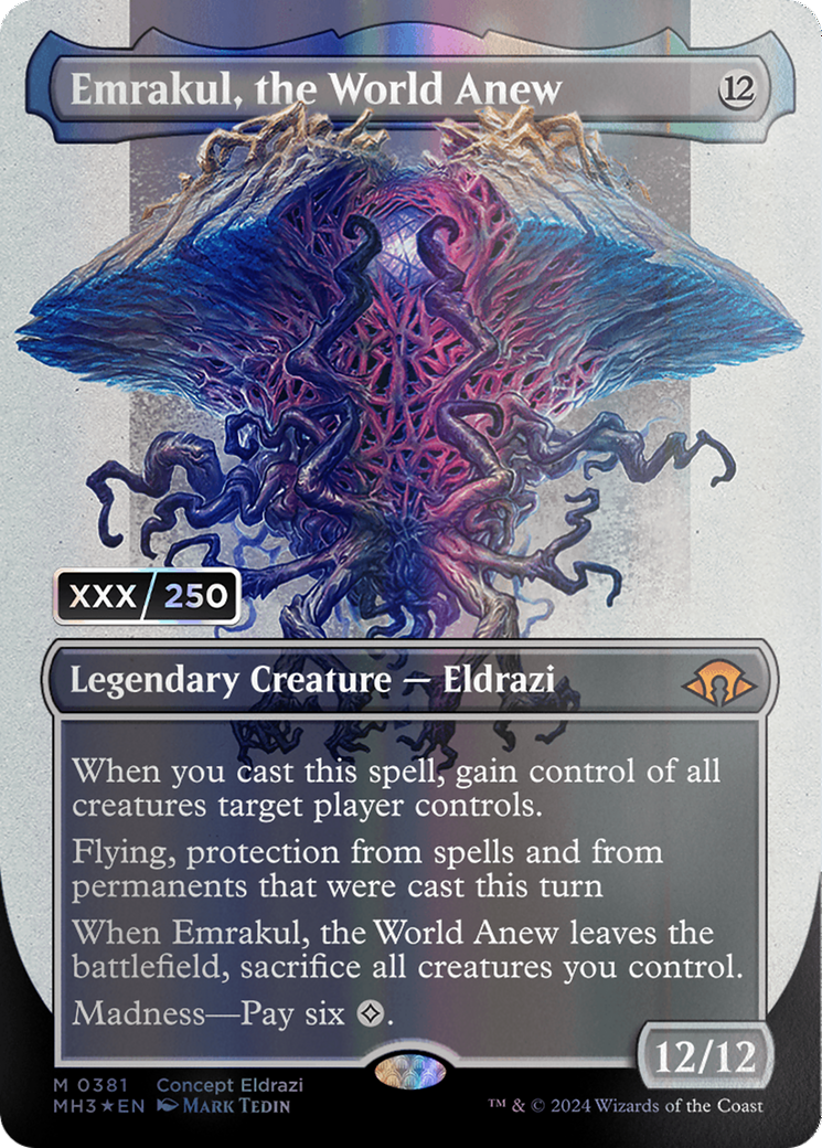 Emrakul, the World Anew (Borderless) (Serial Numbered) [Modern Horizons 3] | Odin's Place