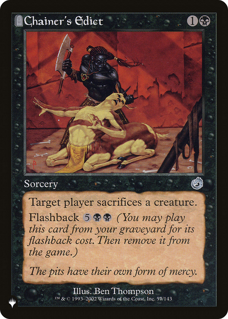 Chainer's Edict [The List] | Odin's Place