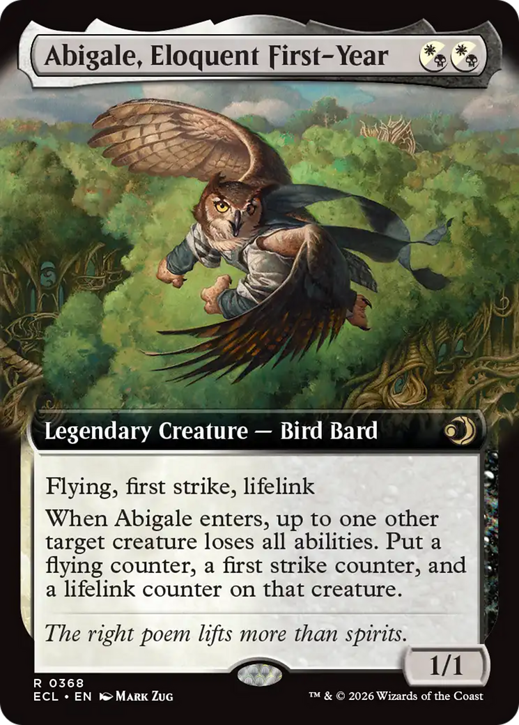 Abigale, Eloquent First-Year (Extended Art) [Lorwyn Eclipsed] | Odin's Place