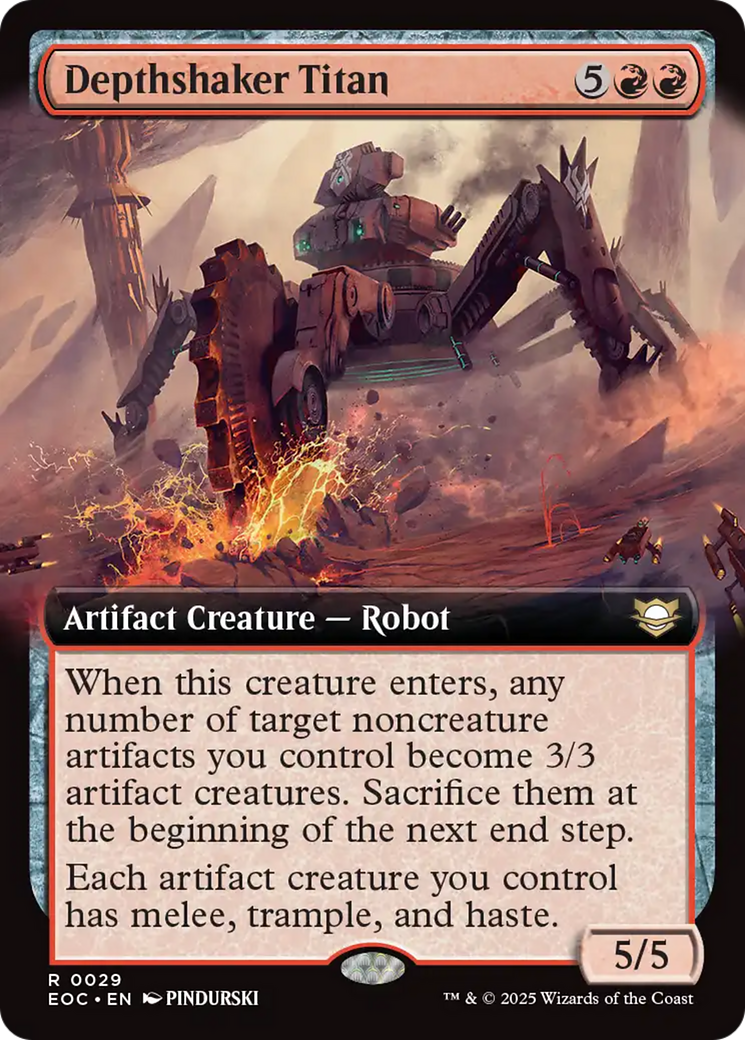 Depthshaker Titan (Extended Art) [Edge of Eternities Commander] | Odin's Place