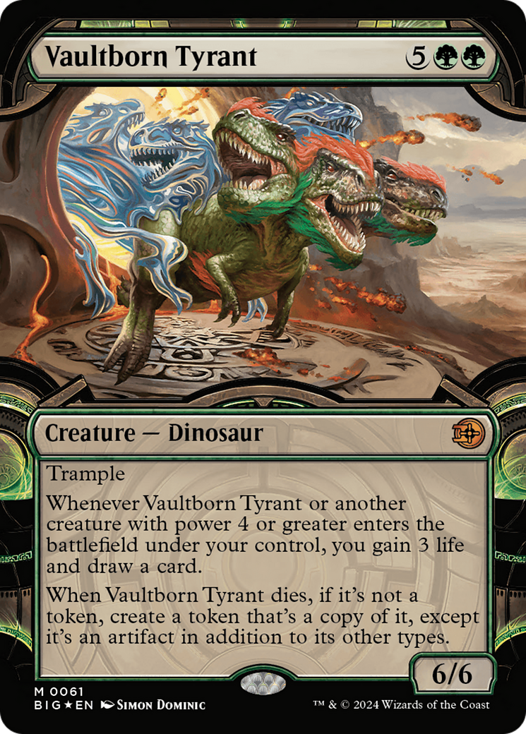 Vaultborn Tyrant (Showcase) (Raised Foil) [Outlaws of Thunder Junction: The Big Score] | Odin's Place