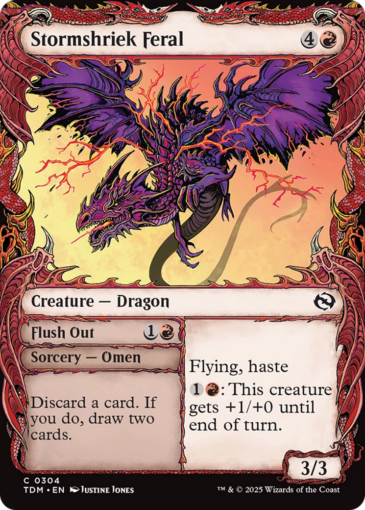 Stormshriek Feral (Showcase) [Tarkir: Dragonstorm] | Odin's Place