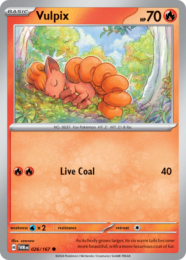 Vulpix (026/167) [Scarlet & Violet: Twilight Masquerade] | Odin's Place