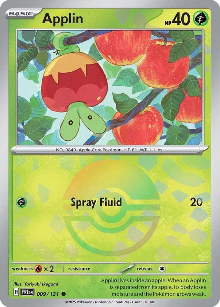 Applin (009/131) (Poke Ball Pattern) [Scarlet & Violet: Prismatic Evolutions] | Odin's Place
