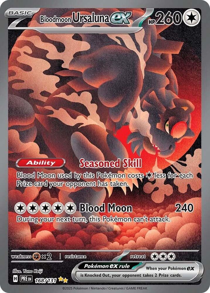 Bloodmoon Ursaluna ex (168/131) [Scarlet & Violet: Prismatic Evolutions] | Odin's Place
