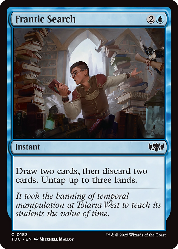 Frantic Search [Tarkir: Dragonstorm Commander] | Odin's Place