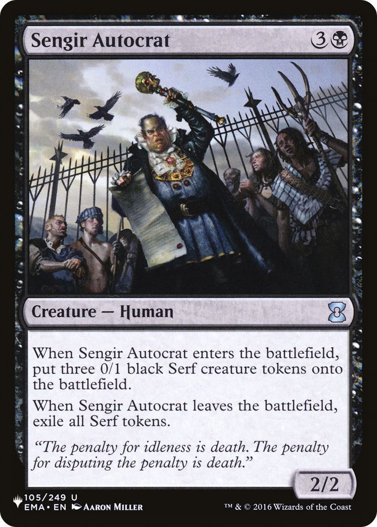 Sengir Autocrat [The List] | Odin's Place