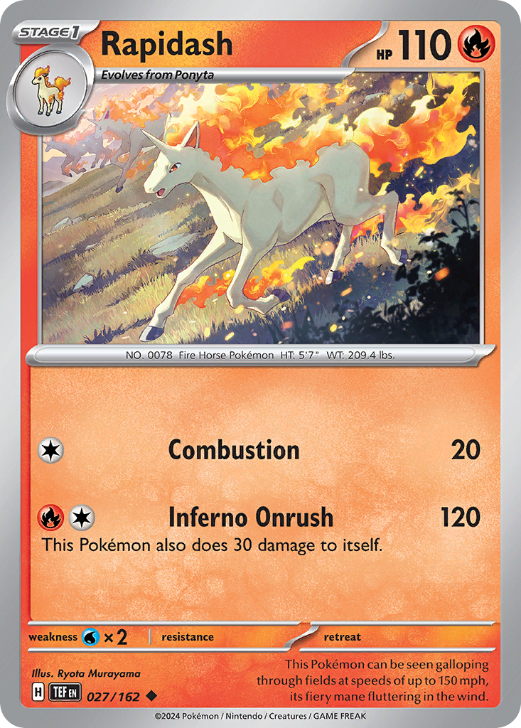 Rapidash (027/162) [Scarlet & Violet: Temporal Forces] | Odin's Place