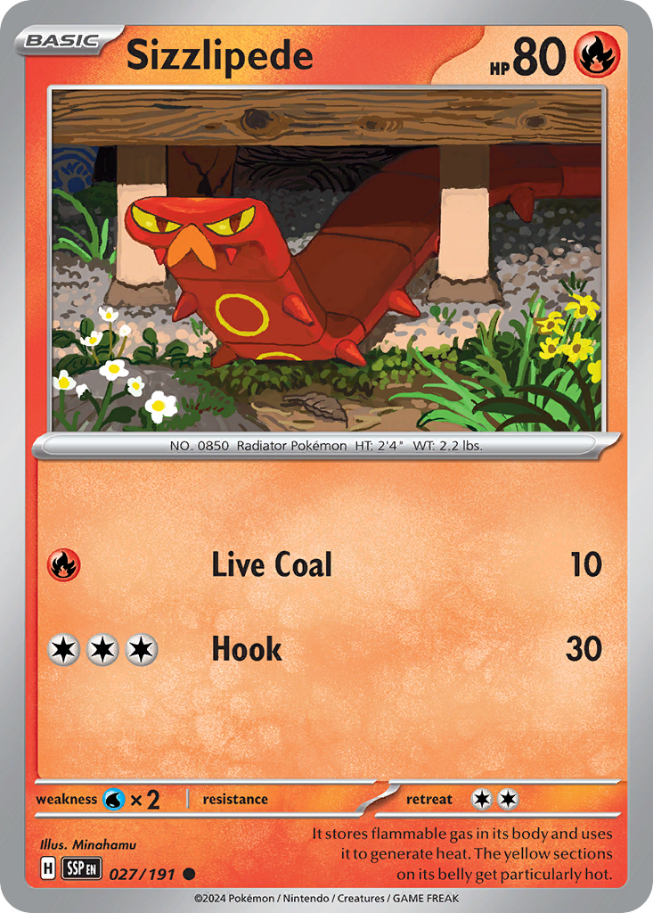 Sizzlipede (027/191) [Scarlet & Violet: Surging Sparks] | Odin's Place