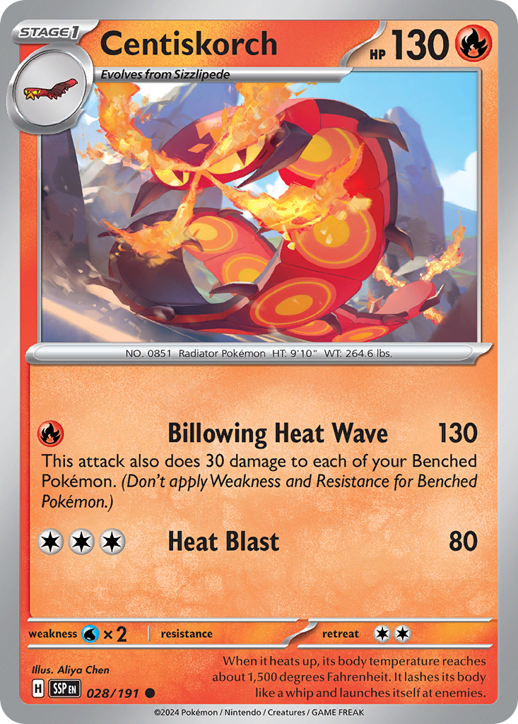Centiskorch (028/191) [Scarlet & Violet: Surging Sparks] | Odin's Place