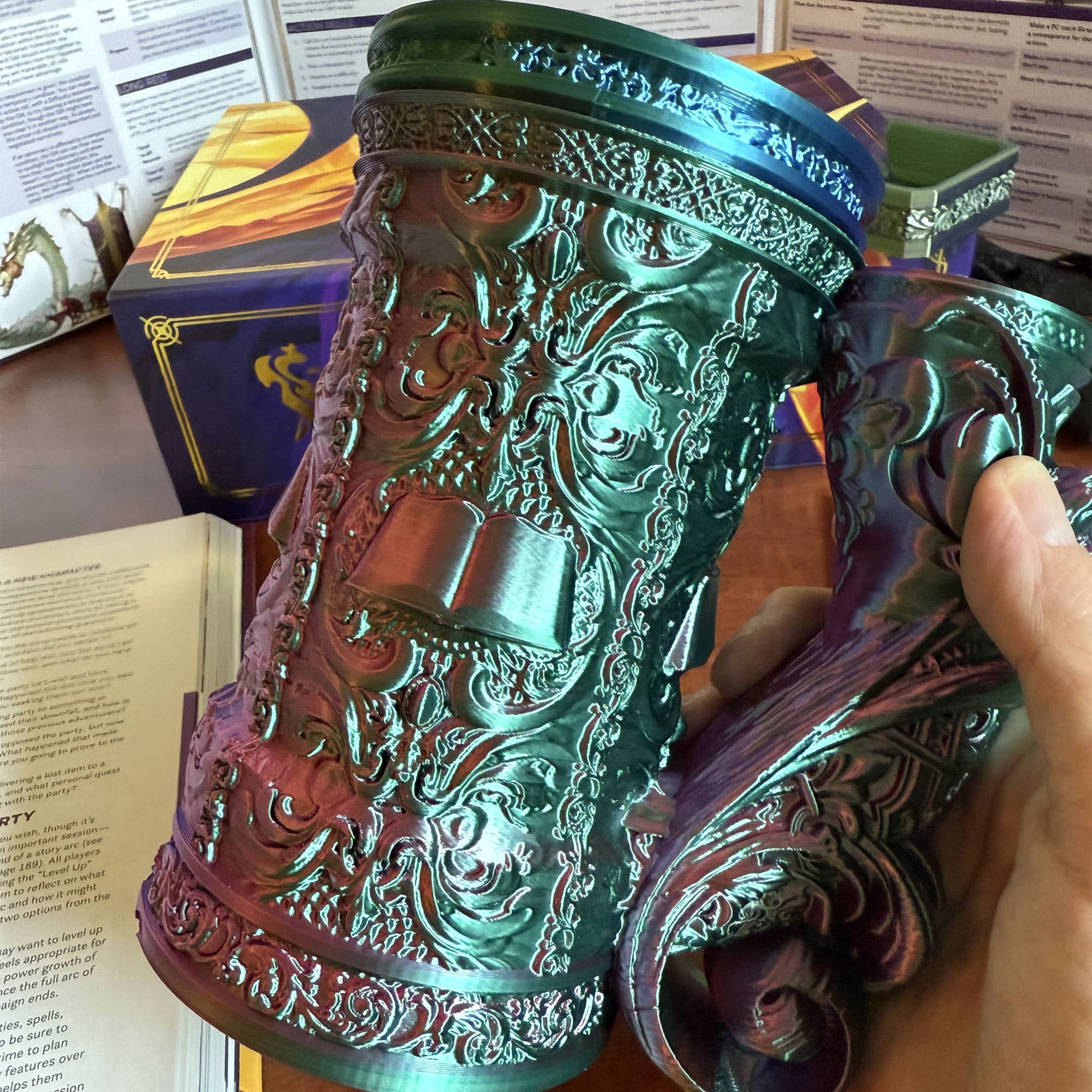 Wizard 12oz Dice Tower Tankard | TTRPG, D&D, Daggerheart | Odin's Place