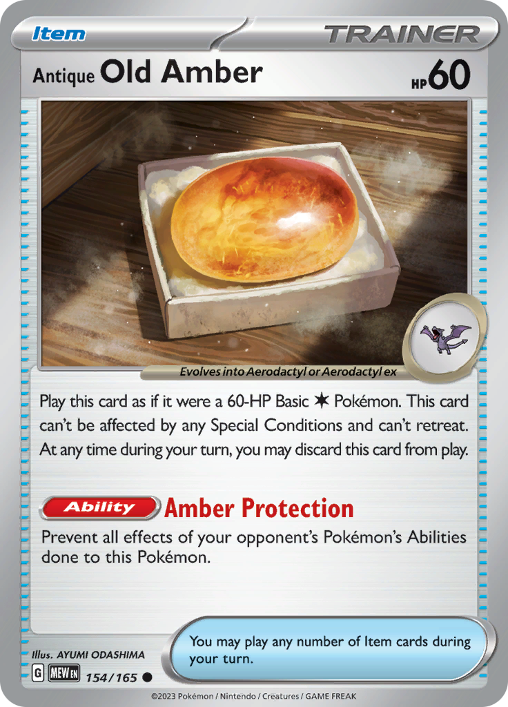 Antique Old Amber (154/165) [Scarlet & Violet 151] | Odin's Place