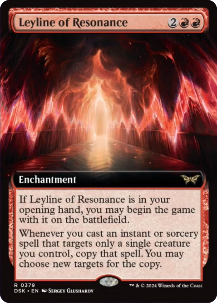 Leyline of Resonance (Extended Art) [Duskmourn: House of Horror] | Odin's Place