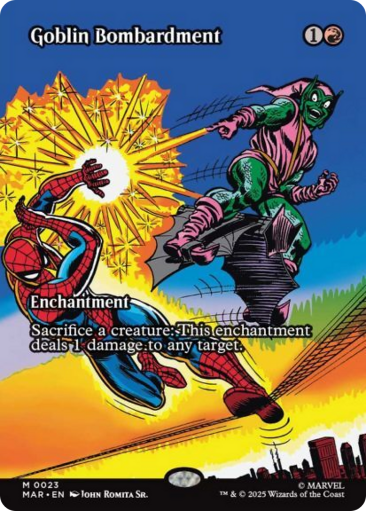 Goblin Bombardment (Borderless) [Marvel's Spider-Man: Eternal-Legal] | Odin's Place