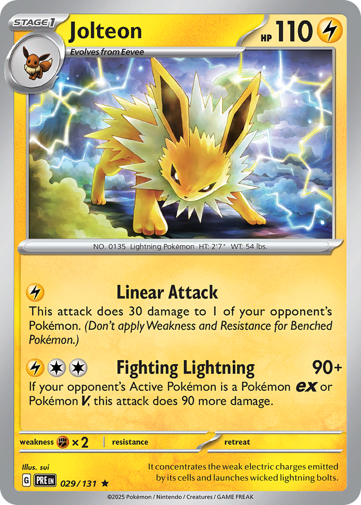 Jolteon (029/131) (Master Ball Pattern) [Scarlet & Violet: Prismatic Evolutions] | Odin's Place
