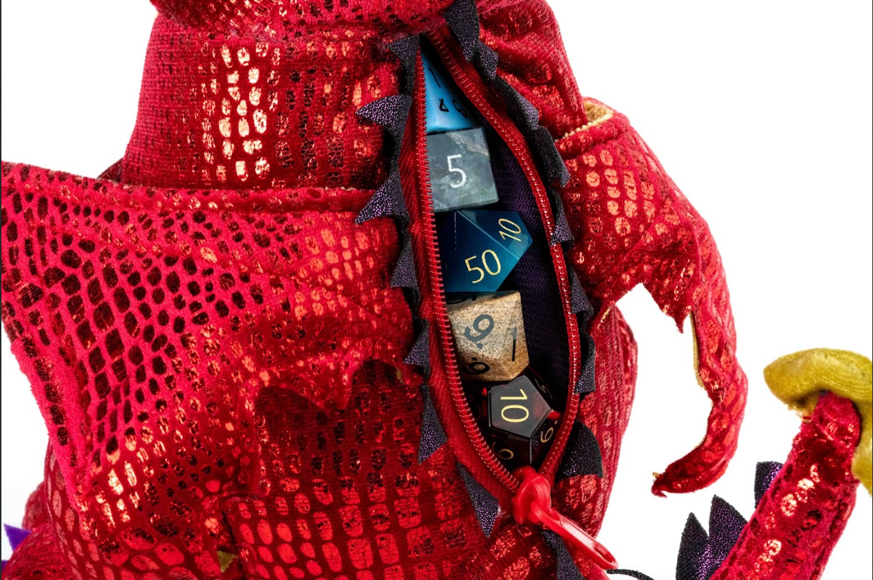 Dragon Plush Dice Bag - Red | Odin's Place
