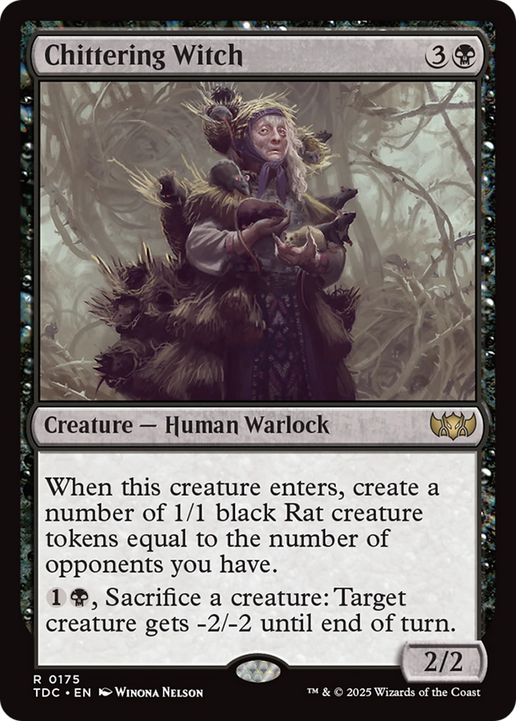 Chittering Witch [Tarkir: Dragonstorm Commander] | Odin's Place
