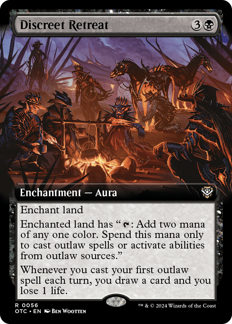 Discreet Retreat (Extended Art) [Outlaws of Thunder Junction Commander] | Odin's Place