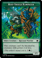 Food // Rust-Shield Rampager Double-Sided Token [Bloomburrow Tokens] | Odin's Place