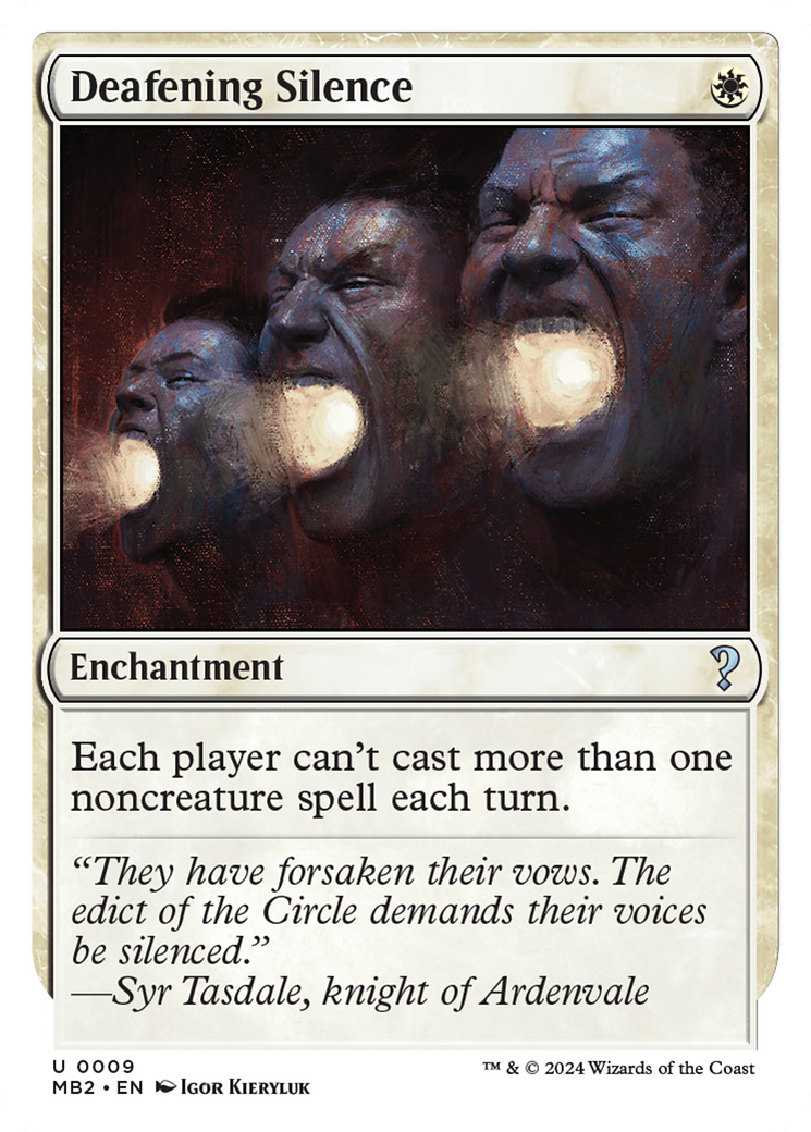 Deafening Silence (White Border) [Mystery Booster 2] | Odin's Place