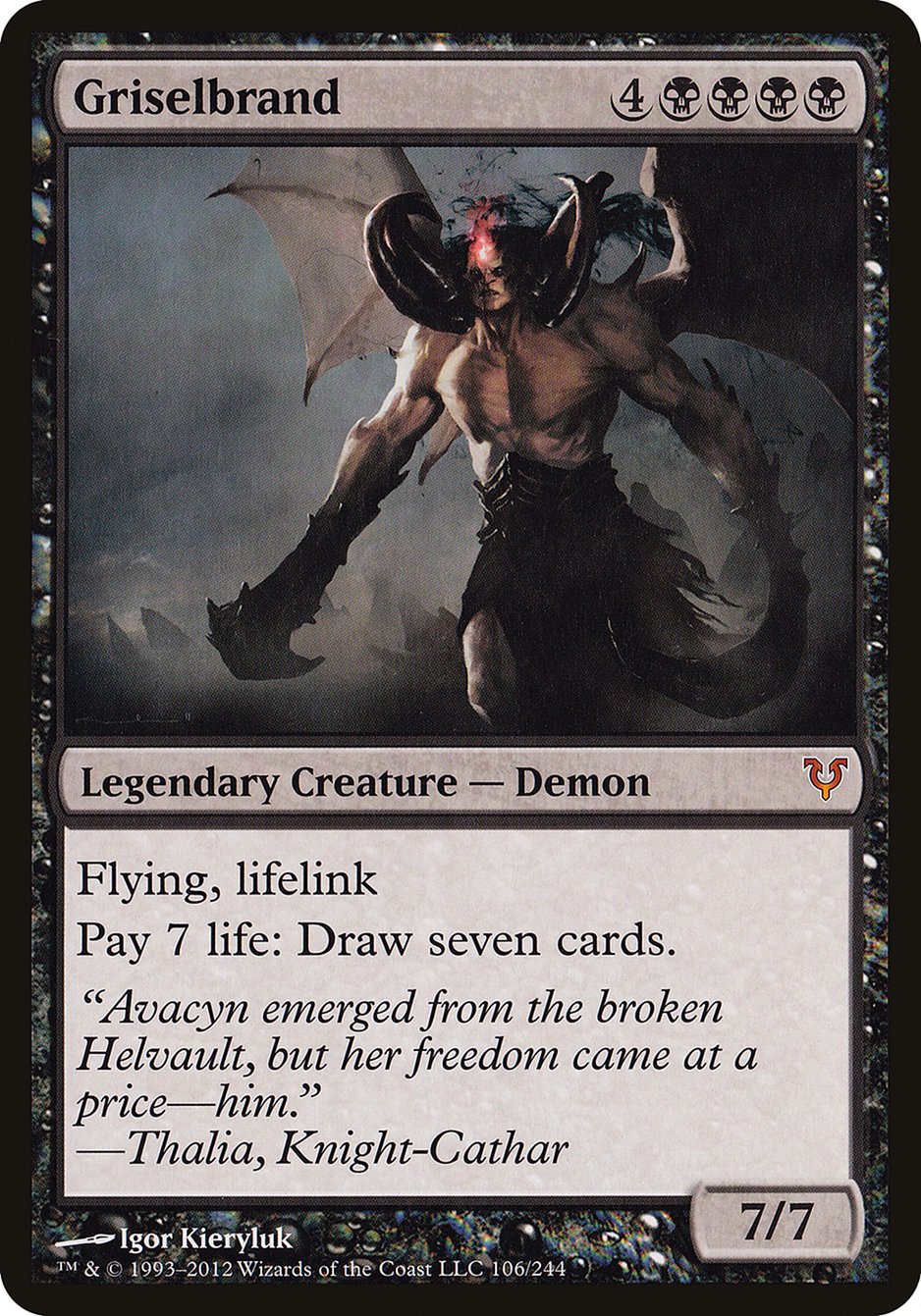 Griselbrand (106) (Oversized) [Open the Helvault] | Odin's Place