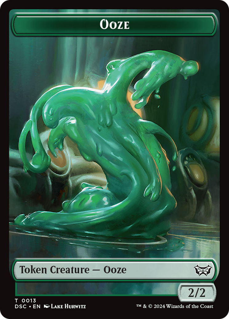 Insect (0012) // Ooze (0013) Double-Sided Token [Duskmourn: House of Horror Commander Tokens] | Odin's Place