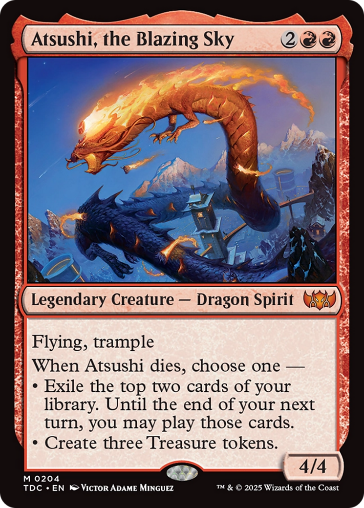 Atsushi, the Blazing Sky [Tarkir: Dragonstorm Commander] | Odin's Place