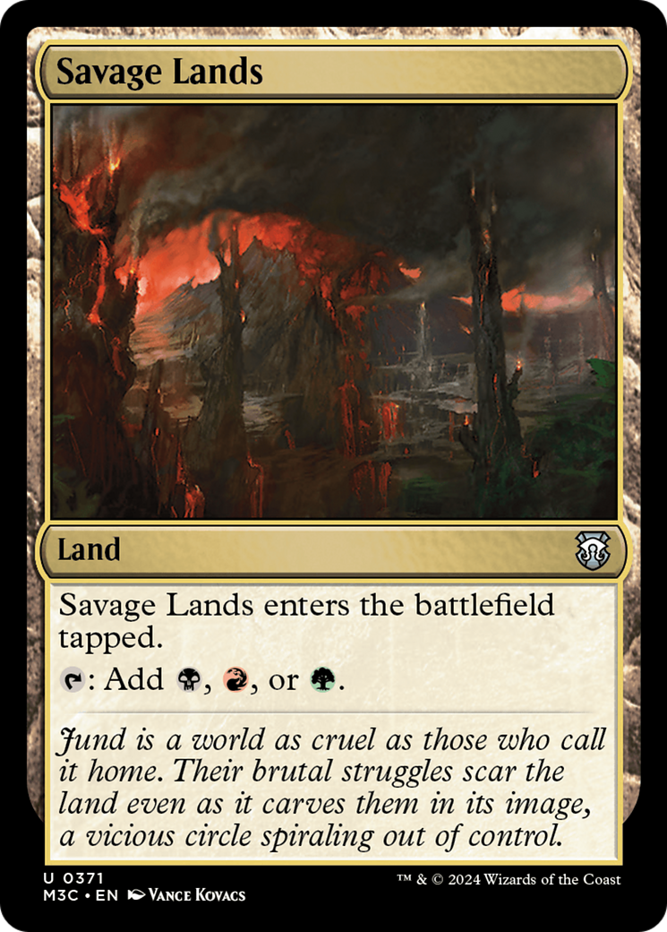 Savage Lands (Ripple Foil) [Modern Horizons 3 Commander] | Odin's Place