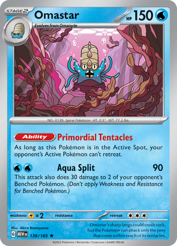 Omastar (139/165) [Scarlet & Violet 151] | Odin's Place