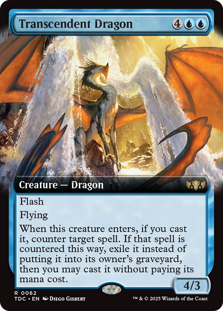 Transcendent Dragon (Extended Art) [Tarkir: Dragonstorm Commander] | Odin's Place