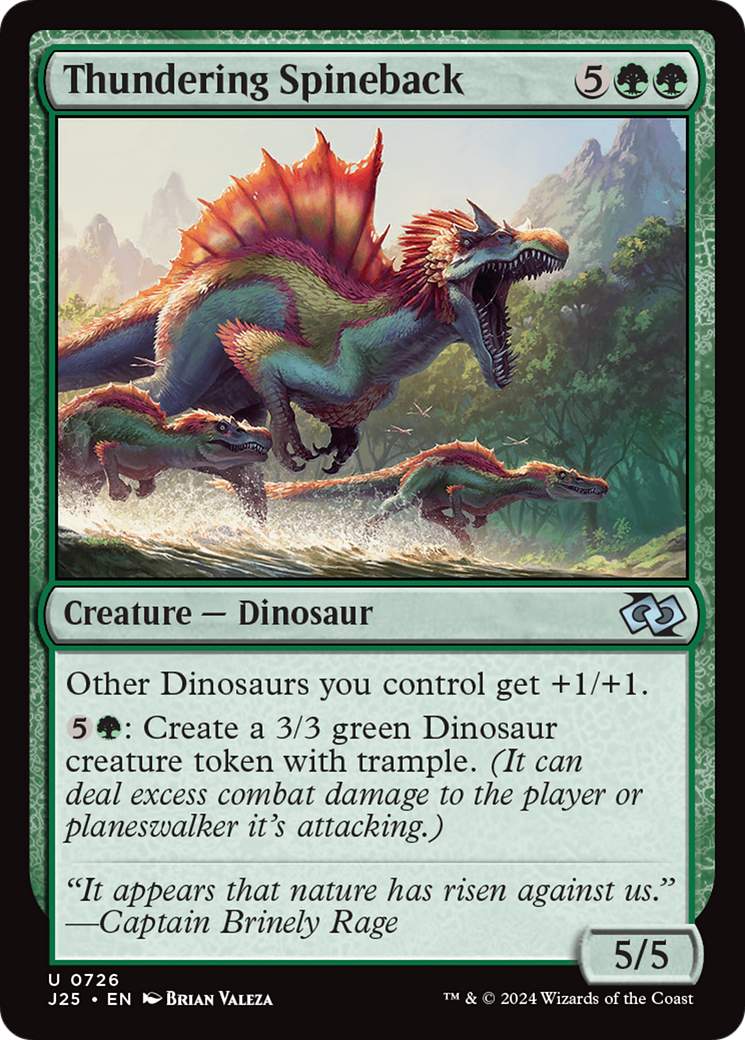 Thundering Spineback [Foundations Jumpstart] | Odin's Place