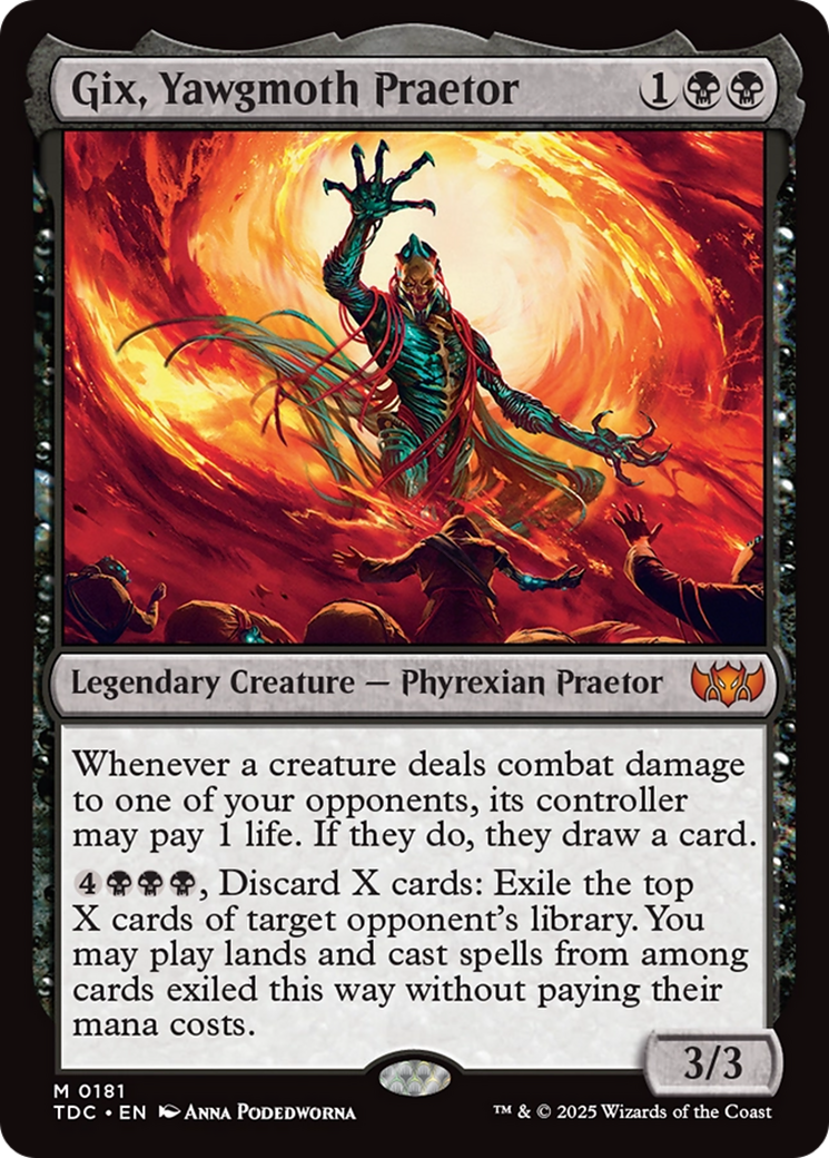 Gix, Yawgmoth Praetor [Tarkir: Dragonstorm Commander] | Odin's Place
