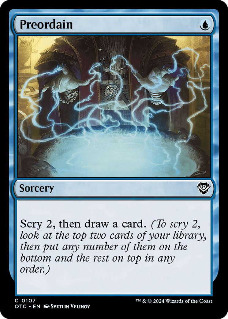 Preordain [Outlaws of Thunder Junction Commander] | Odin's Place