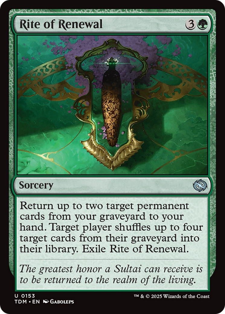 Rite of Renewal [Tarkir: Dragonstorm] | Odin's Place