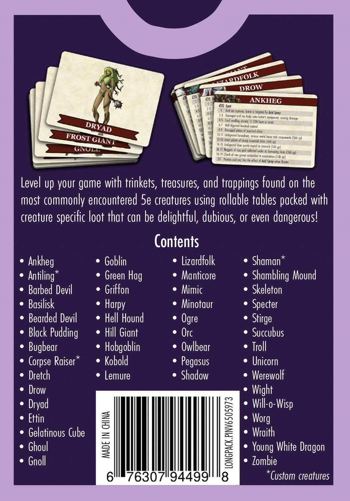 The Deck of Loot: Core Pack 1 - CR 0-6 | Odin's Place