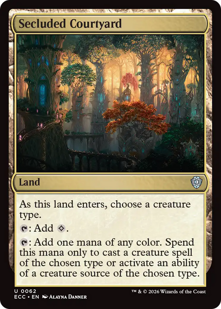 Secluded Courtyard [Lorwyn Eclipsed Commander] | Odin's Place
