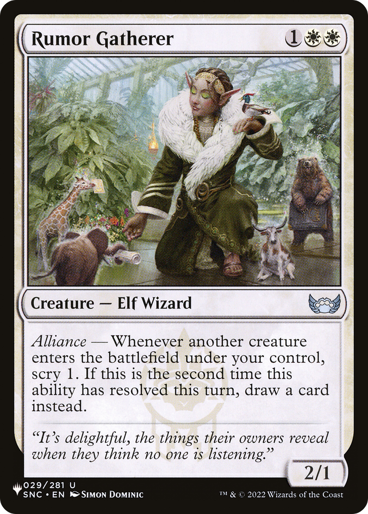 Rumor Gatherer [The List] | Odin's Place