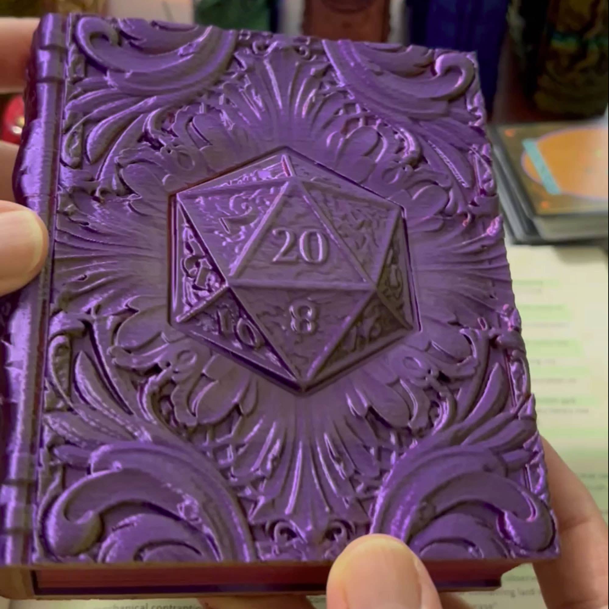 D20 Storage Tome for TTRPG, MTG, Pokemon, D&D Gaming! | Odin's Place