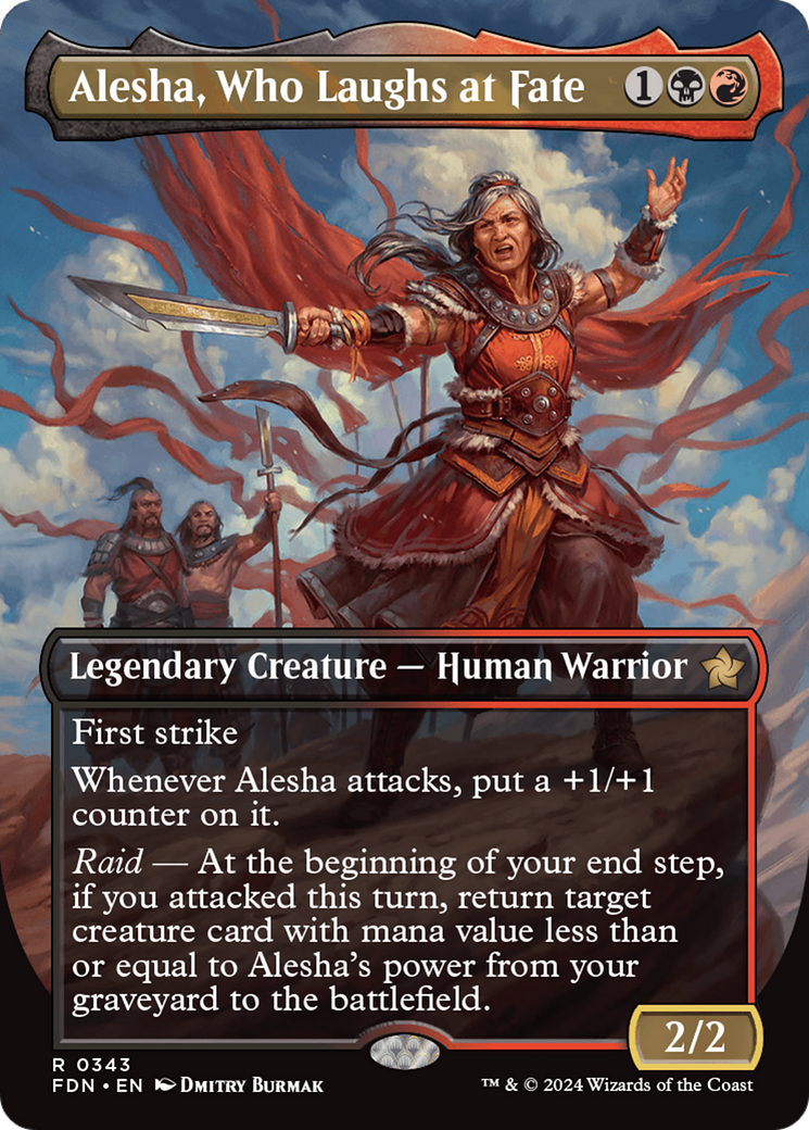 Alesha, Who Laughs at Fate (Borderless) [Foundations] | Odin's Place