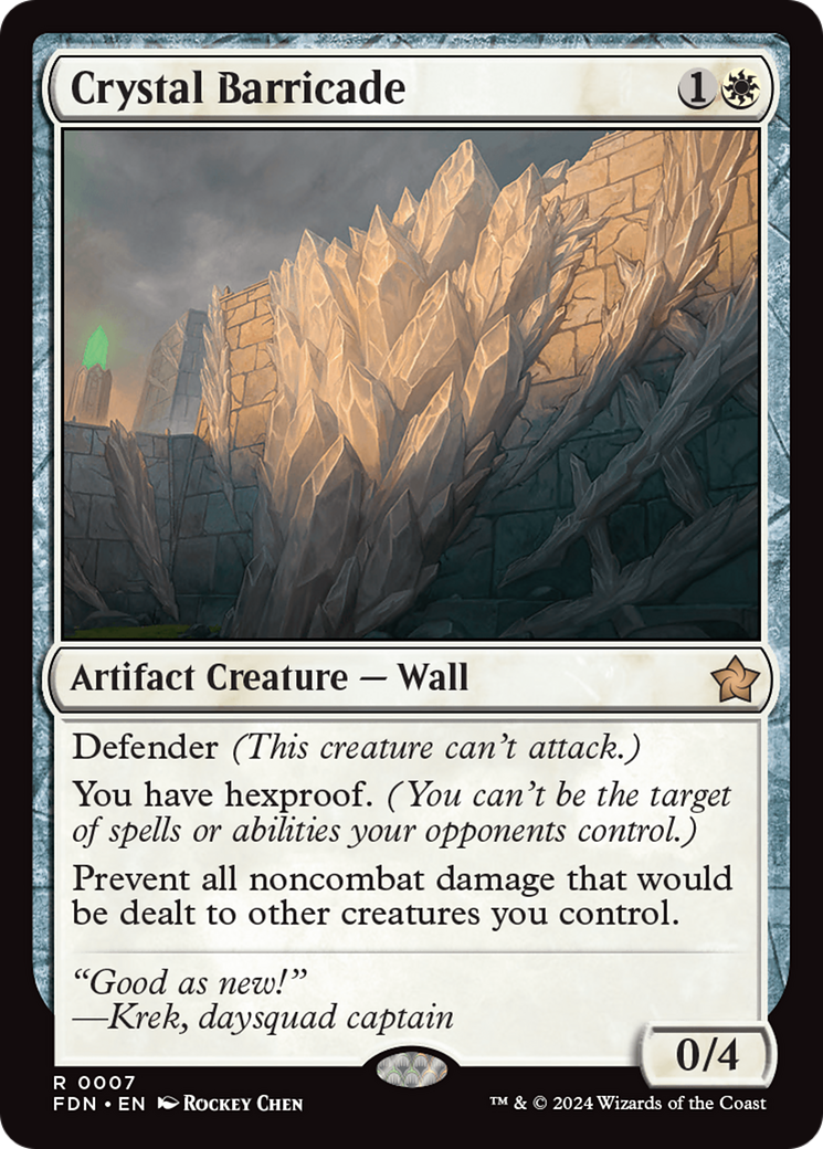 Crystal Barricade [Foundations] | Odin's Place