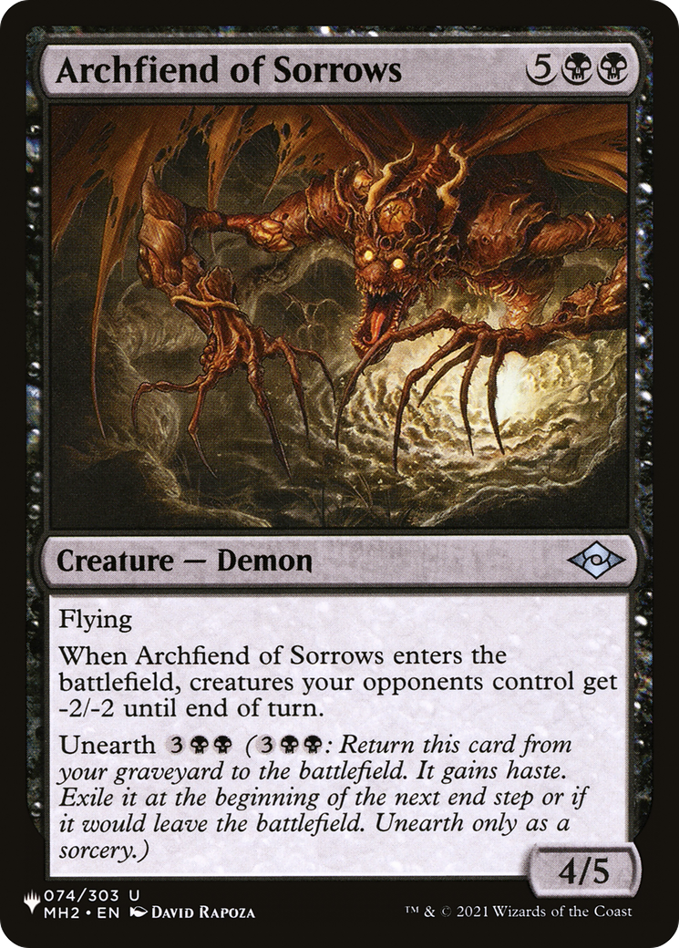 Archfiend of Sorrows [The List] | Odin's Place