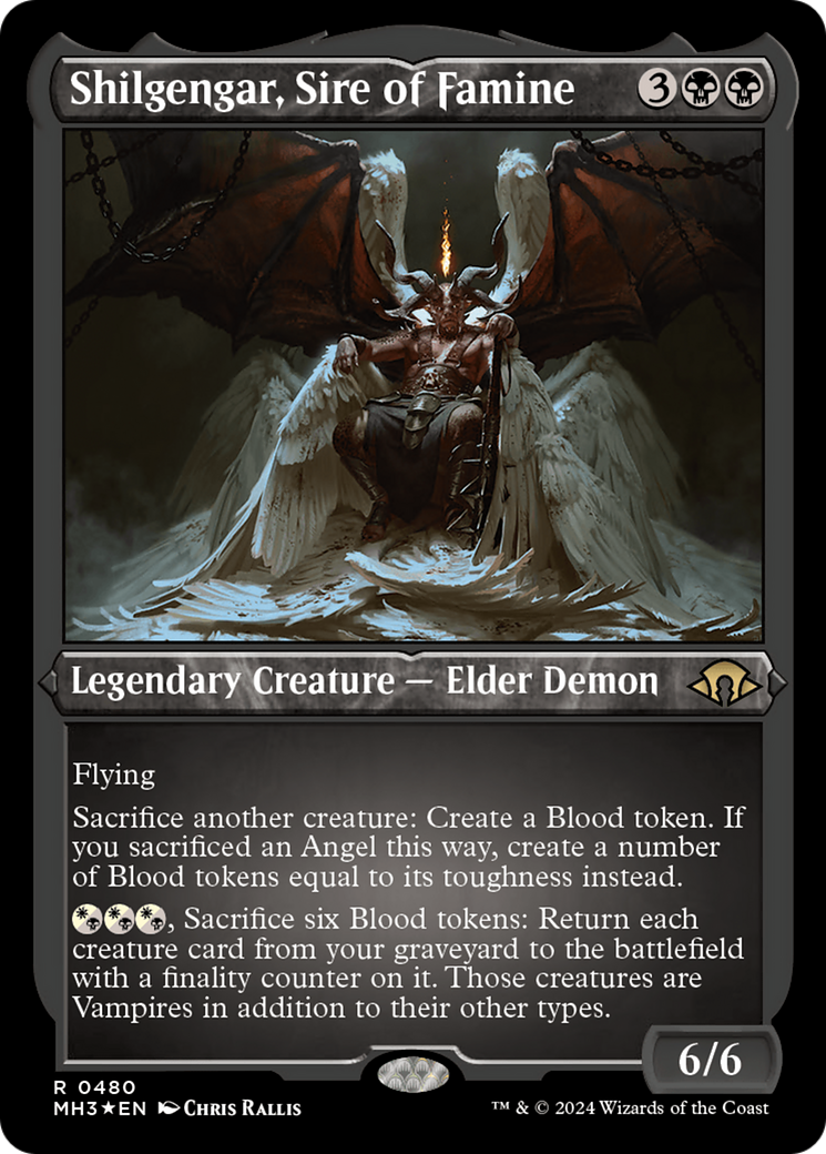 Shilgengar, Sire of Famine (Foil Etched) [Modern Horizons 3] | Odin's Place