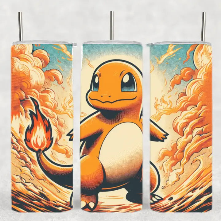 The Geek Boutique: Char Poke Fire Scene Anime Inspired Tumbler | Odin's Place