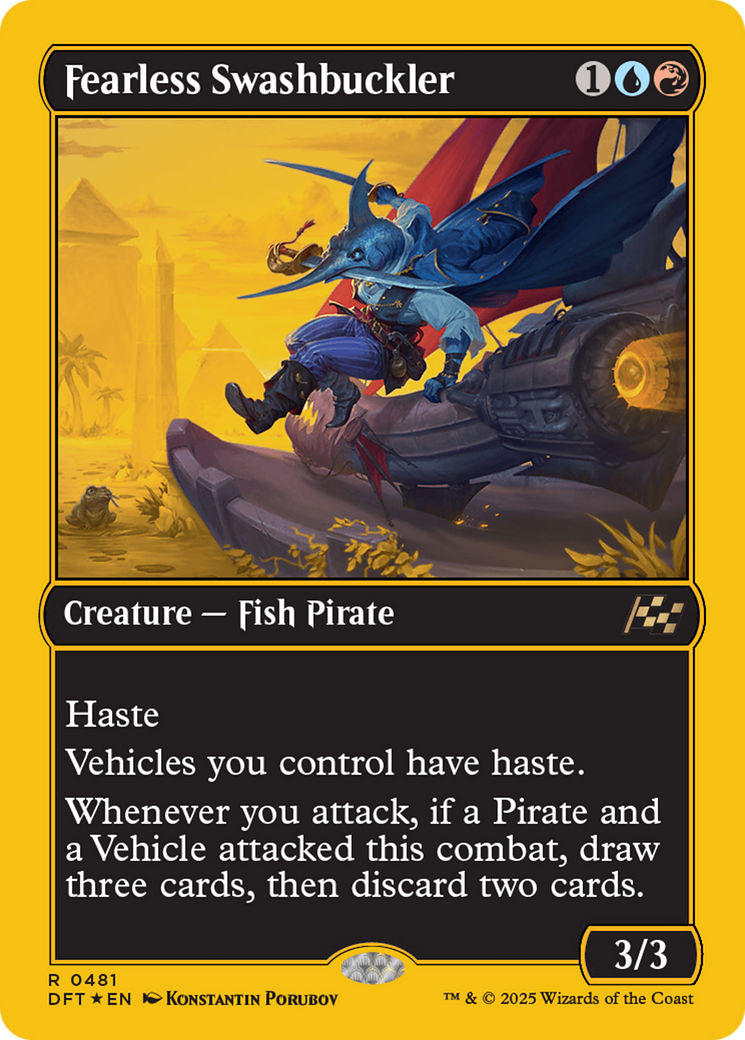 Fearless Swashbuckler (First-Place Foil) [Aetherdrift] | Odin's Place