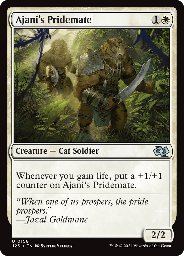 Qala, Ajani's Pridemate (Anime) [Foundations Jumpstart] | Odin's Place